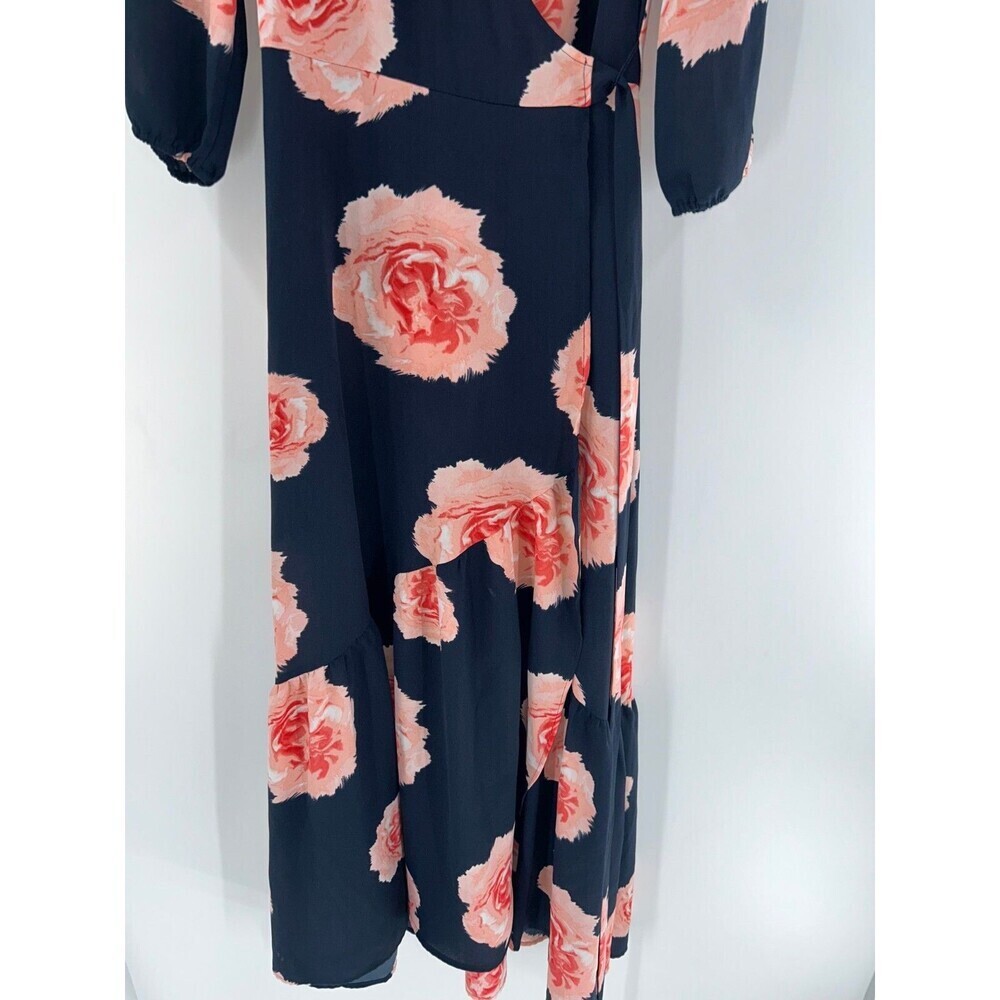 Women's Bar III Floral Flounce Wrap Dress Size XS - Picture 4 of 7